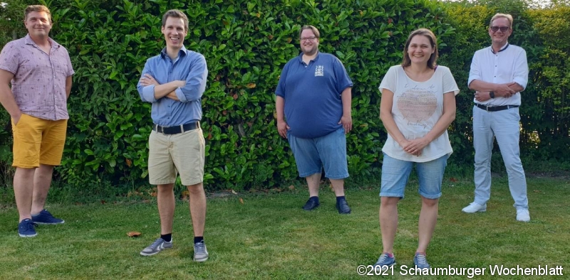 Kandidatinnen und Kandidaten für den Gemeinderat, 2. V. li. Fabian Heine.