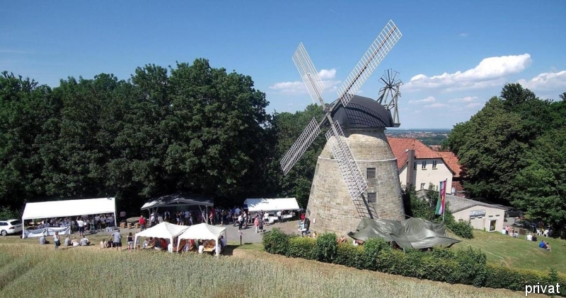 Rund um die Rodenberger Windmühle findet das Bier- und Weinfest statt.