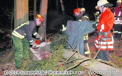Verunglückter Waldarbeiter gerettet