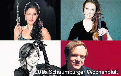 Vier geniale Solisten im Ensemble