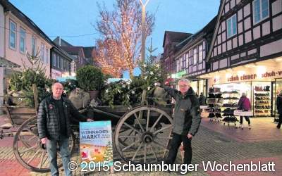 Weihnachtssterne aus Holz verschönern Tannenbäume