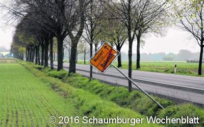 Schon wieder  an K 329 randaliert