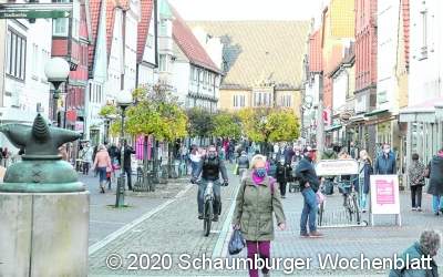 Belebte Innenstadt aber
kein enges Gedränge
