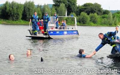 Lebensretter spielen die Opfer bei THW-Übung