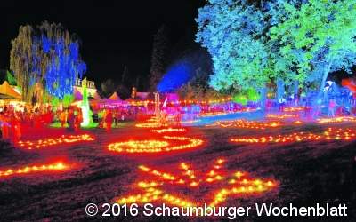 Im Kurpark strahlt und leuchtet es um die Wette