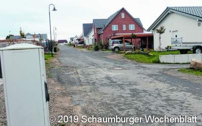 Siedlungsgebiet vor Endausbau