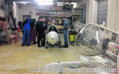 Segler bereit für die Abnahme