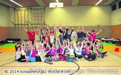 In der Sporthalle heißt es für die Kinder 
