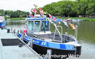 Neues Streifenboot für
die Wasserschutzpolizei