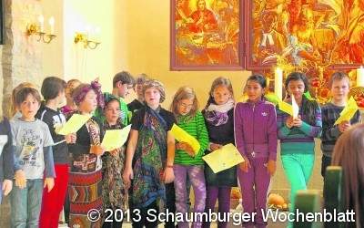 Grundschüler gestalten Gottesdienst
