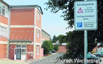 Nur im Schritttempo durch den Gewerbepark