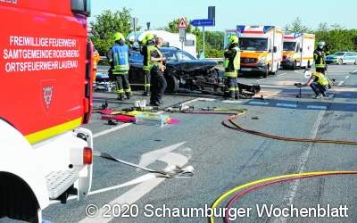 Vollsperrung nach schwerem Unfall