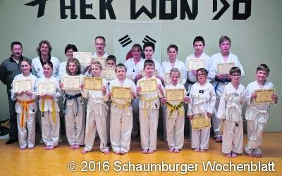 Erfolgreiche Taekwondo-Prüfungen