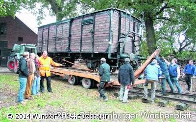 Güterwaggon von 1913 steht jetzt in Steinhude