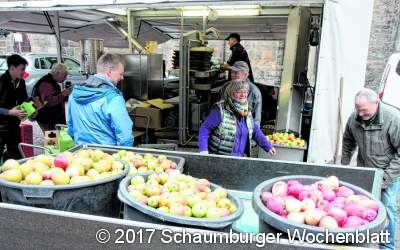 Der süße Saft soll wieder beim Apfelmarkt fließen