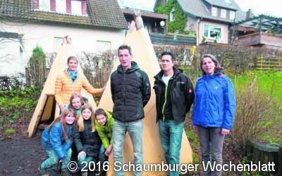 Tipi-Dorf für kleine Indianer