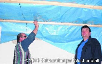 Die Decke ist in Arbeit