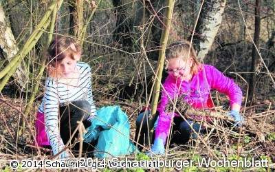 Schüler räumen die Umwelt auf