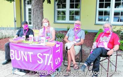 Gesundheitsschutz und Zeichen gegen Rechtsextremismus
