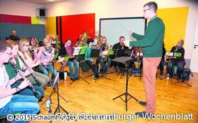 Blasorchester spielt erstmalig ein 