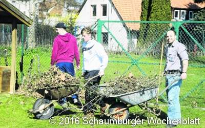 Frühjahrsputz  der SGR-Fußballer