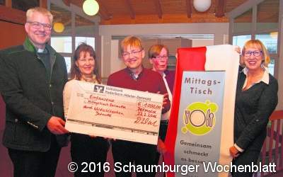 1.000 Euro für den Mittagstisch