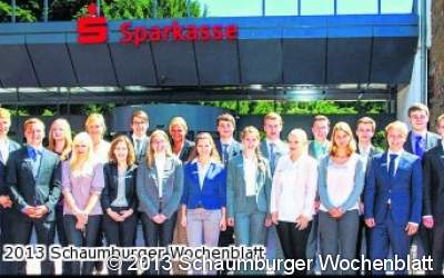Ausbildungsstart in der Sparkasse Schaumburg