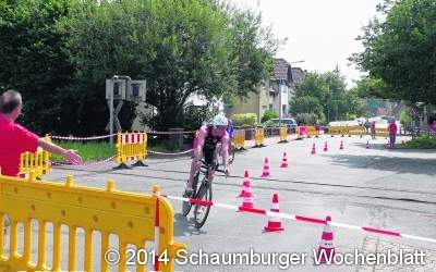 Triathleten kämpfen um die vorderen Plätze