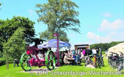 Zum Feiern geht es auf den Haarberg hinauf
