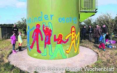 Malaktion beim Umweltprojekt