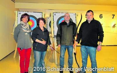 Bogenschießen triff ins Schwarze