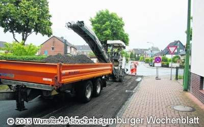 Straßensanierung im Kalidorf