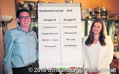 Gruppen für die Fußball- Stadtmeisterschaft ausgelost