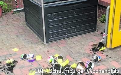 Kindergartenkinder sind traurig über Vandalismus