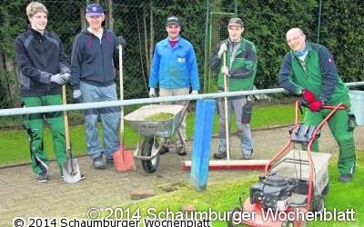 Sportler treffen sich zum Frühjahrsputz
