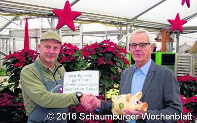 Pflanzenhof-Kunden spenden an Kinderhospiz