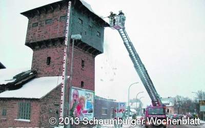 Hilfeleistung am Wasserturm