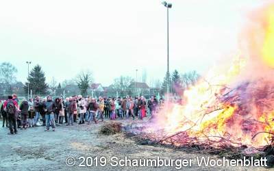 SGR-Fußballer laden zu ihrem Osterfeuer