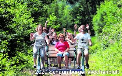 Draisinen fahren durch Extertal