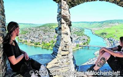 Hier ein langer Blick von der ...