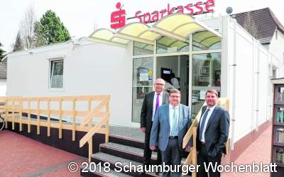 Sparkasse jetzt im Container