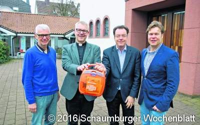 Neuer Defibrillator in Heilig-Kreuz