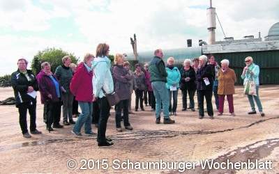 Landfrauen radeln zur Biogasanlage Gelldorf