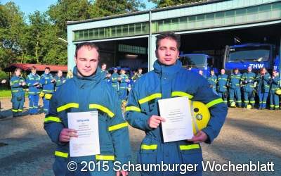 THW begrüßt die neuen Helfer