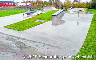 Skateanlage beschmiert