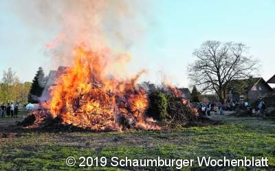 Osterfeuer ein voller Erfolg mit 
großem Besucherzuwachs