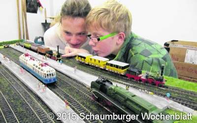 Modellbahn rollt erneut wieder in der Sparkasse