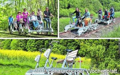 Mit der Draisine in den Herbst sausen