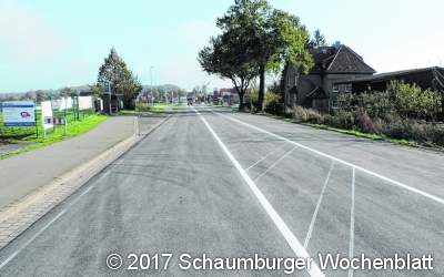 Arbeiten an der B 65 im finalen Abschnitt
