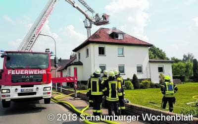 Dachstuhlbrand sorgt für einen Großeinsatz
